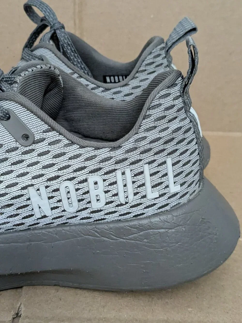 NOBULL Women Size 9 Men 7.5 Super Fabric Trainers Running Shoes Gray .